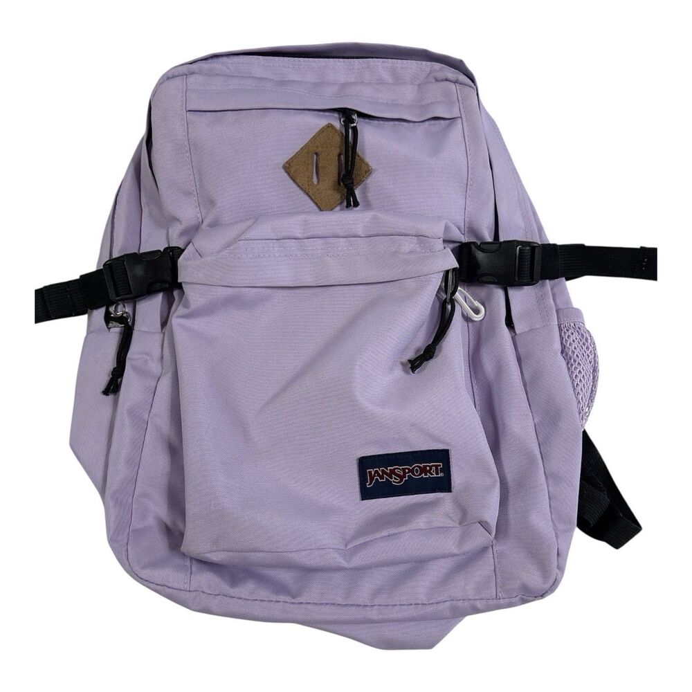 JanSport. Main Campus Backpack Lavender Triple Zipper JS0A4QUL